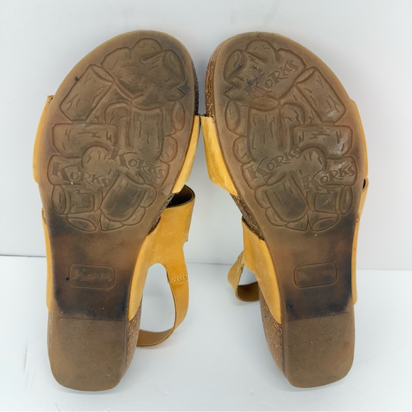 Korks By Kork-Ease size 10 Women’s Yanidel Tan Leather Slingback Sandals - Picture 7 of 9